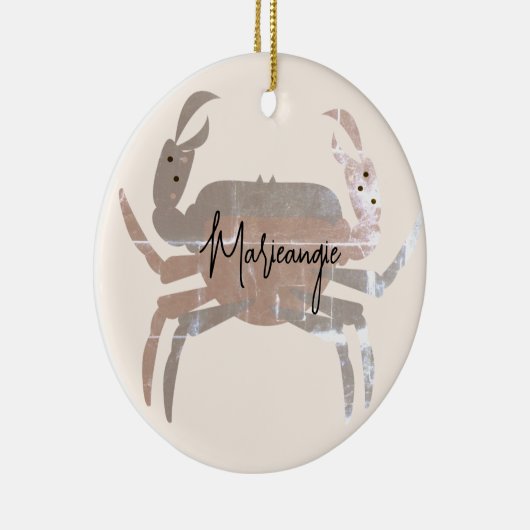 カニ海ビーチ海甲殻類 セラミックオーナメント (右)