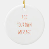 カニ海辺パーソナライズされた沿岸 セラミックオーナメント (裏面)