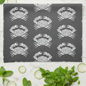 カニ漁師の肉屋の肉切りアート キッチンタオル (折り畳み)