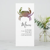 カニ煮沸シーフードビーチ結婚式メニュー シーズンカード (スタンド正面)