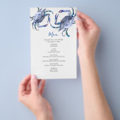 カニ煮沸バジェットメニュー チラシ (ハンドル)