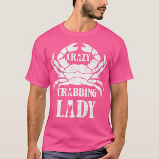 カニ熱狂するガニ魚釣り Tシャツ