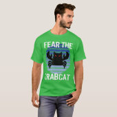 カニ猫 怖い 珍獣 隠棲生物学 Tシャツ (正面フル)