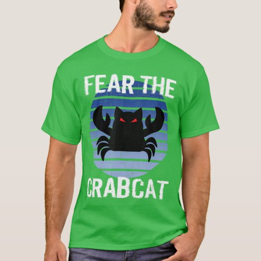 カニ猫 怖い 珍獣 隠棲生物学 Tシャツ (正面)