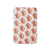 カニ甲殻類模様 バスマット (正面縦)