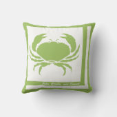カニ画像パーソナライズされたアメリカのMoJo枕 クッション (裏面)