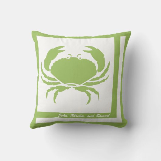 カニ画像パーソナライズされたアメリカのMoJo枕 クッション (裏面)