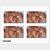 カニ祭り 長方形シール (シート)