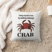 カニ私保自身が歩く横カニでアクティブ クッション (ブランケット)