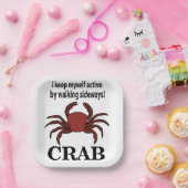 カニ私保自身が歩く横カニでアクティブ ペーパープレート (パーティー)