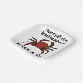 カニ私保自身が歩く横カニでアクティブ ペーパープレート (傾斜あり)