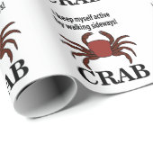 カニ私保自身が歩く横カニでアクティブ ラッピングペーパー (ロールコーナー)