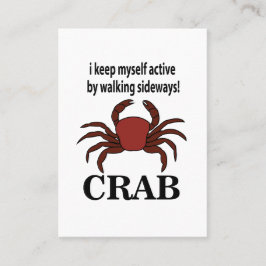 カニ私保自身が歩く横カニでアクティブ 名刺