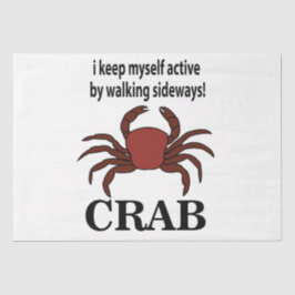 カニ私保自身が歩く横カニでアクティブ 薄葉紙