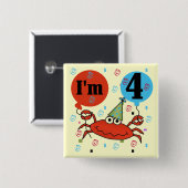 カニ第4期Tシャツとギフト 缶バッジ (正面&裏面)