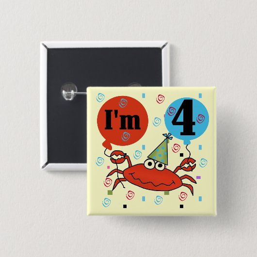 カニ第4期Tシャツとギフト 缶バッジ (正面&裏面)