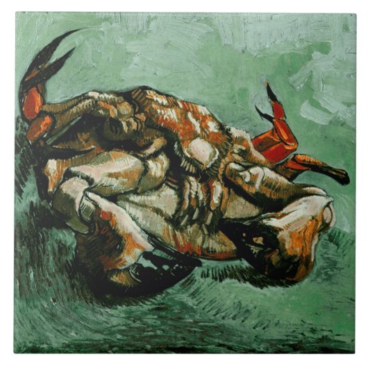 カニ背面(F605)ヴァンゴッホファインアート タイル (正面)