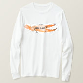 カニ脚島 Tシャツ (デザイン正面)