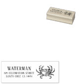 カニ航海のスケッチファミリー名差出人住所 ラバースタンプ (押印)