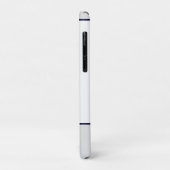 カニ航海のネイビーブルー&ホワイトビーチ Case-Mate iPhoneケース (裏面/左)