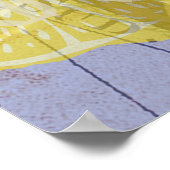 カニ航海のビーチシーフードアート ポスター (角)