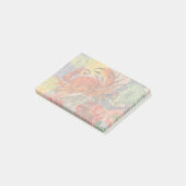 カニ航海のビーチシーフードアート ポストイット (アングル)