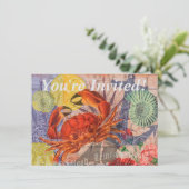 カニ航海のビーチシーフードアート 招待状 (スタンド正面)