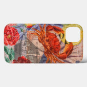 カニ航海のビーチシーフードアート Case-Mate iPhoneケース (裏面 (横))