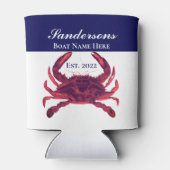 カニ航海のブルガンディマルーンレッドクーラーボックス 缶クーラー (裏面)