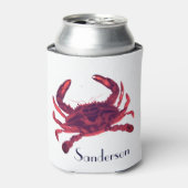 カニ航海のブルガンディマルーンレッドクーラーボックス 缶クーラー (缶正面)