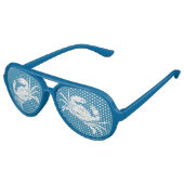 カニ航海のブルー白甲殻類 アビエーターサングラス (アングル)