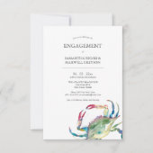 カニ航海の婚約招待状 招待状 (正面)