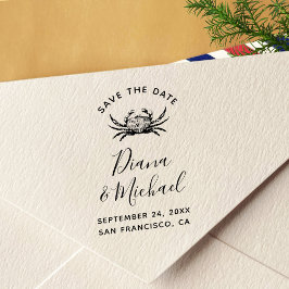 カニ航海の日付の書道を保存 セルフインキングスタンプ