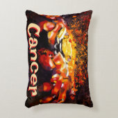 カニ航海の沿岸ビーチがパーソナライズされたん アクセントクッション (正面(垂直))