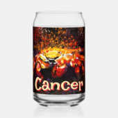 カニ航海の沿岸ビーチがパーソナライズされたん ガラス缶 (裏面)