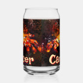 カニ航海の沿岸ビーチがパーソナライズされたん ガラス缶 (右)