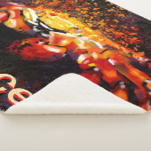 カニ航海の沿岸ビーチがパーソナライズされたん シェルパブランケット (3/4)