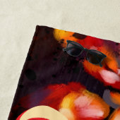 カニ航海の沿岸ビーチがパーソナライズされたん ビーチタオル (インサイチュ)