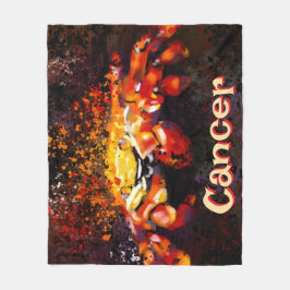 カニ航海の沿岸ビーチがパーソナライズされたん フリースブランケット