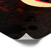 カニ航海の沿岸ビーチがパーソナライズされたん ポスター (角)