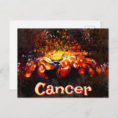 カニ航海の沿岸ビーチがパーソナライズされたん ポストカード (正面/裏面)