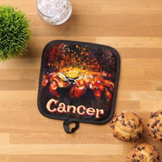 カニ航海の沿岸ビーチがパーソナライズされたん 鍋敷き (トップダウン)