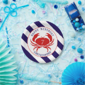 カニ航海の誕生会 ペーパープレート (パーティー)