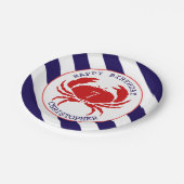 カニ航海の誕生会 ペーパープレート (アングル)