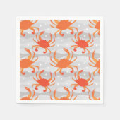 カニ蒸し スタンダードカクテルナプキン (正面)