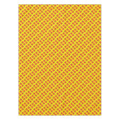 カニ誕生日パーティーかわいい漫画の子供 テーブルクロス (正面)