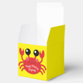 カニ誕生日パーティーかわいい漫画の子供 フェイバーボックス (オープン)