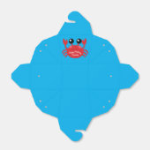 カニ誕生日パーティーかわいい漫画の子供 フェイバーボックス (折り畳みなし)