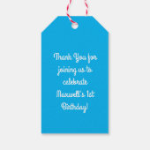 カニ誕生日パーティービーチ ギフトタグ (裏面)