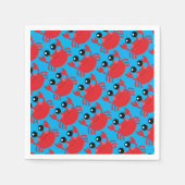 カニ誕生日パーティービーチ スタンダードカクテルナプキン (正面)